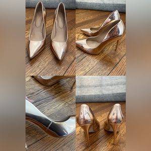 Aldo Rose Gold Patent Leather Pumps - Sz 7.5 - Worn 1x